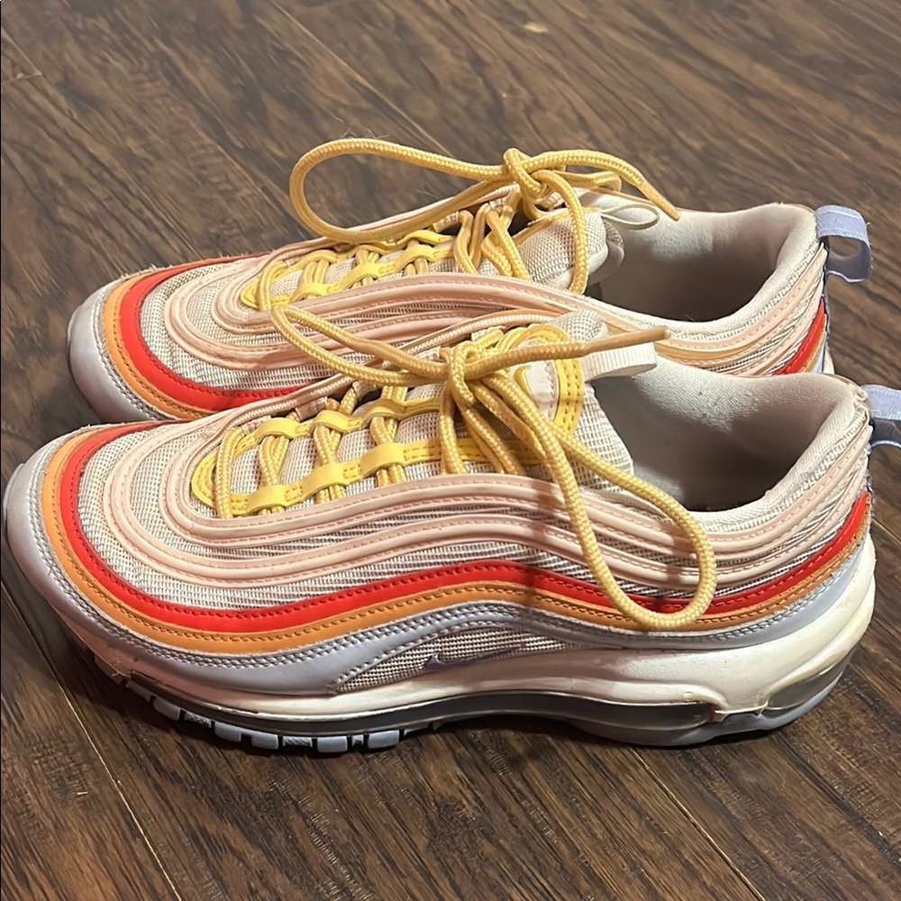 Nike Women's Sneakers - Yellow, Orange, Red, Cream